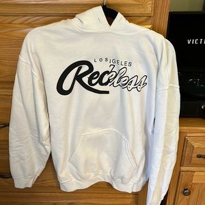 Los Angeles Young & Reckless Men’s White Sweatshirt Size Medium